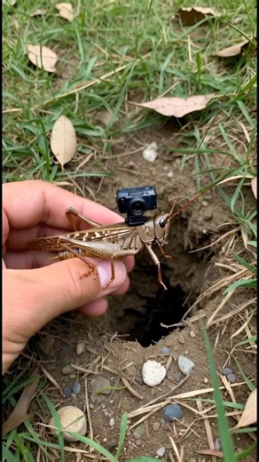 Field Cricket POV: Exploring an Underground Insect Colony 🦗 | Micro-Camera Wildlife Study