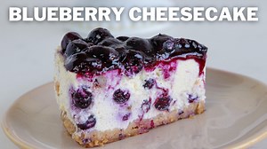 Blueberry Cheesecake Recipe 😍😋 | The Cooking Foodie