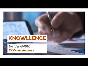 Aperçu de la version web du logiciel AMDEC FMEA de Knowllence