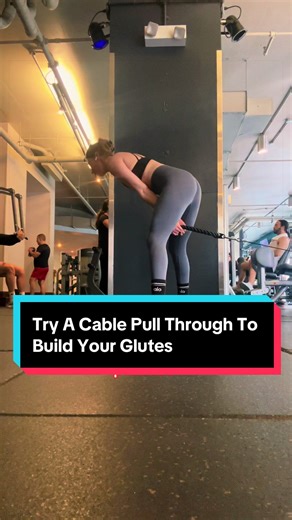 How to do a cable pull-through: • Stand facing away from the cable • Grab rope between legs • Slight bend in knees • Push hips BACK (don’t squat) • Keep ribs down neutral spine • Drive hips forward squeeze glutes Save this for your next leg day 💛 #strengthtrainingtipsforwomen #legday #strengthtrainingforbeginners