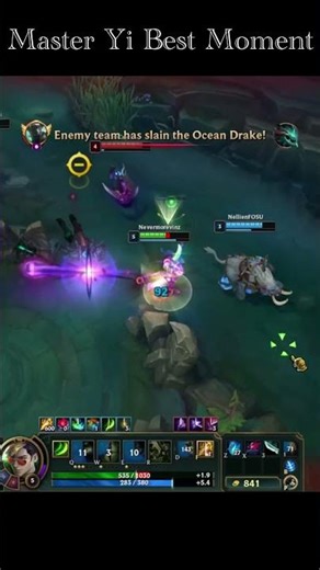 😱 Master Yi Survives on 10 HP! Best Moment | League of Legends #shorts