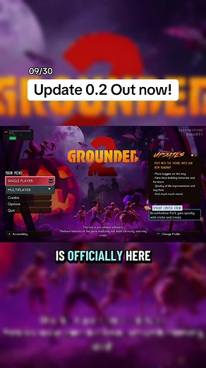 The Fall Grounded 2 Update, the Hairy and Scary update, is available for everyone right now. With the new park boss Axl, new items, and several changes and fixes. Patch notes here: https://grounded2.obsidian.net/news/grounded-2/update-0-2 #grounded2 #groundedgame #gaming #TikTokPartner #WhatToPlay