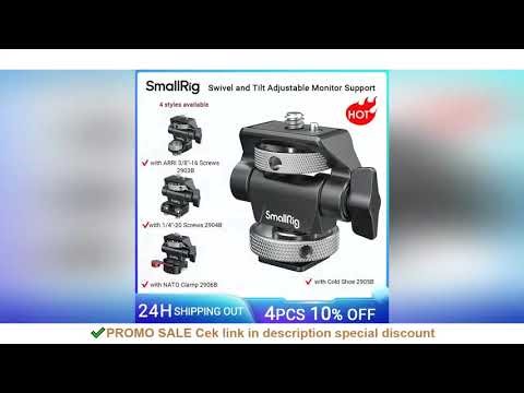 SmallRig Swivel and Tilt Adjustable Monitor Mount with Cold Shoe Mount, For SmallHD for Atomos Monit