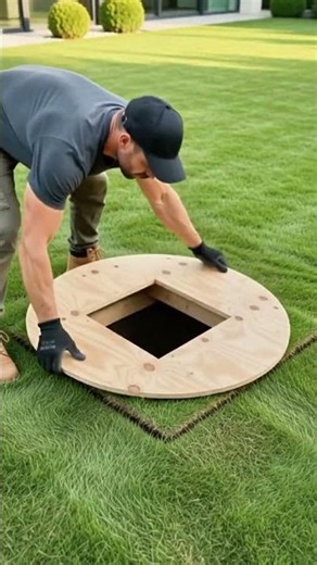 I Built a Secret Underground House Beneath My Backyard #shorts