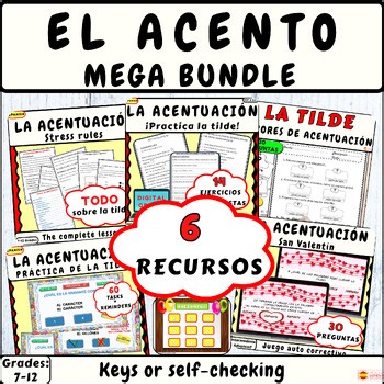 Spanish Written Accent Marks Lesson, Rules, Activities, Games | Acentos y Tilde