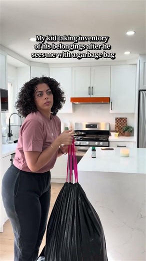 Apparently I’m not allowed to have a garbage bag around my children’s belongs 😂😂 #funny #parenting