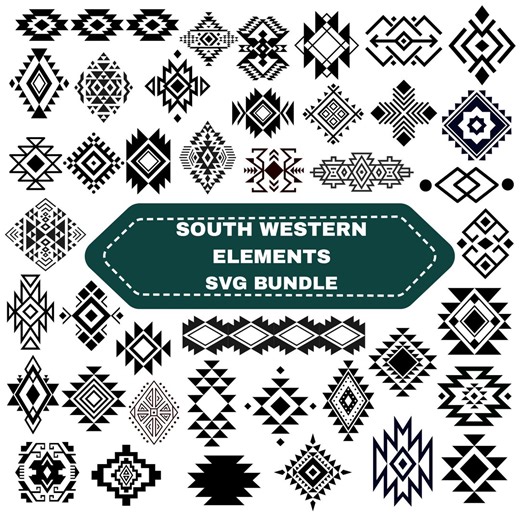 Southwestern Aztec Pattern SVG Bundle, Western Cut Files (digital Download) - Etsy