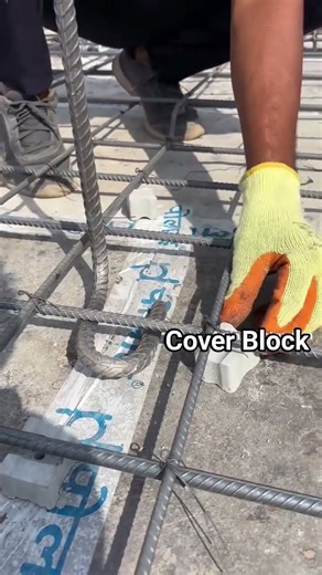 Fiber reinforced Concrete Rebar Cover Spacer Blocks #construction #civilengineering #shortvideos