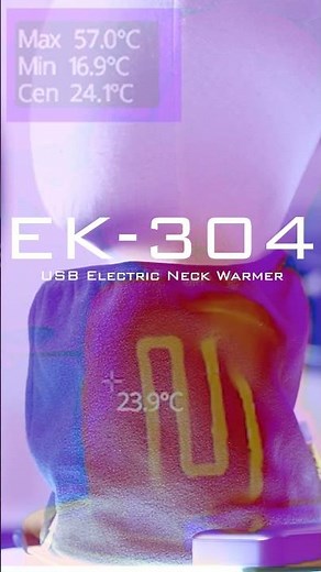 The USB electric neck warmer EK-304 warms the carotid arteries and jugular veins, promoting blood...