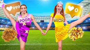 19K views · 529 reactions | Rich vs poor cheerleader cooking challenge || expensive vs cheap food by 123go! food: | 123 GO FOOD | Facebook