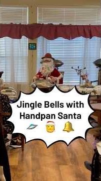 Jingle Bells with Handpan Santa 🛸🎅🔔 #jinglebells #handpan #musictherapy #christmas #handpansanta