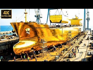 Inside the World’s Biggest Cargo Ship Build From Raw Steel to a Finished Ocean Giant