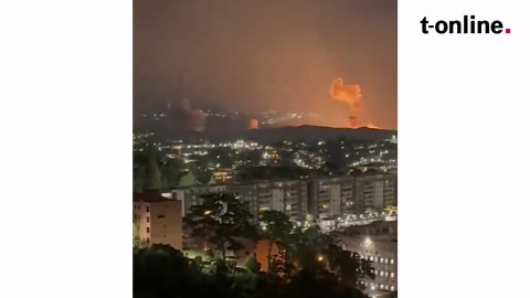 Augenzeugen filmen Explosionen in Venezuela