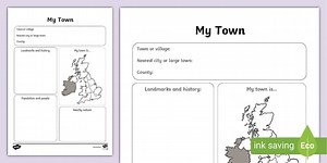 My Town Editable Fact File