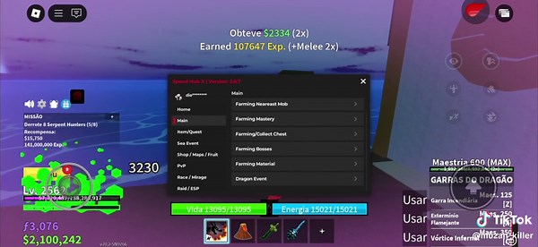 [CLL/PC] SCRIPT 🐲 Blox Fruits [ No Key Speed Hub X | Auto Farm New Level, Auto Sea Event, AUTO DOJO] #script #bloxfruits #dragon