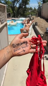 DXBLEE Media on Instagram: "I gave my wife a dissolving swimsuit at our pool party 勞"