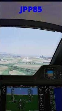 Short X Plane Phenom 300 landing Ajaccio