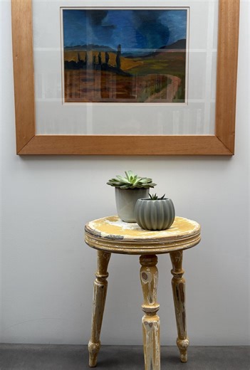 Vintage painted stool