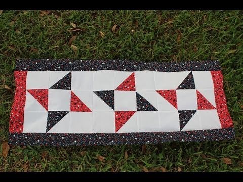 How to Make a Fourth of July Table Runner Quilt Top