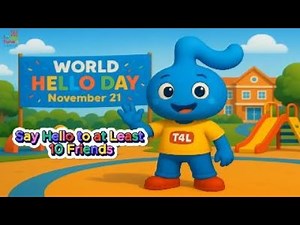 Say Hello Dance! 👋 | World Hello Day Song for Kids (Nov 21) – Say Hello to 10 Friends!