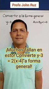 Many people fail at this! Convert y-3 = 2(x-4) to general form! #mathematics #Education #learning