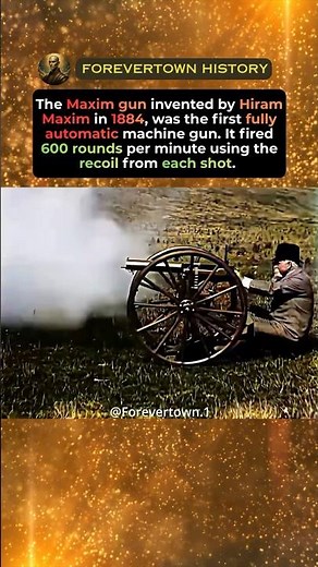 The First Automatic Machine Gun! #shorts