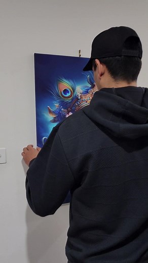 Lord Krishna Canvas Print - Nepali Indian Hindu Artwork