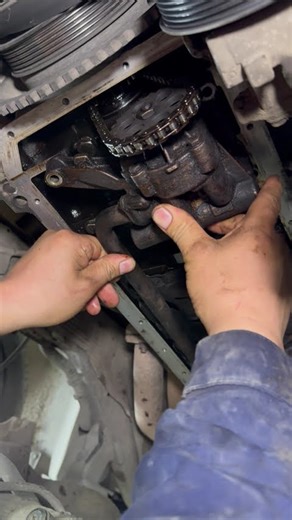 Installing the Oil Pump — Critical Step #carrepair #automobile #engineblock #mechanic