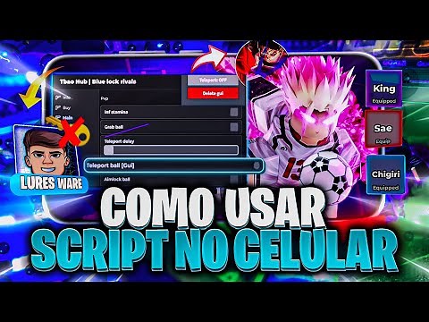 Como Baixar e Usar SCRIPT no Roblox!📱Instalar Executor/Colocar Script/Hack Blue Lock Rivals Celular