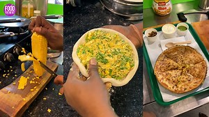 Loaded Spinach Corn Cheese Paneer Paratha #indianstreetfood #streetfood #foodfatafat #paratha | Food Fatafat