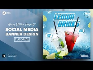 Social Media Post and Square Flyer Design for Food Brand | Photoshop Tutorial