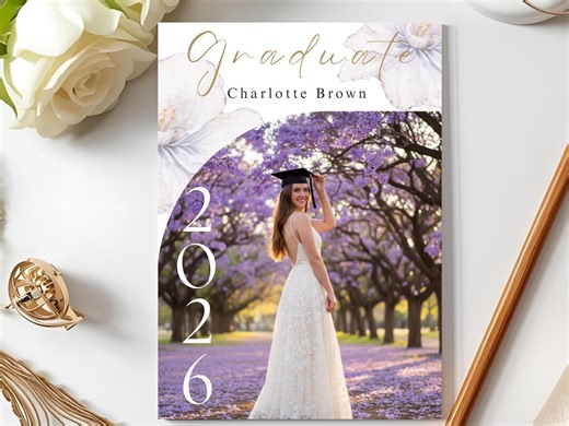 Editable Graduation Party Invitation Template – Printable & Mobile Version - 5 X 7 Digital Download - Etsy