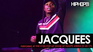 Jacquees Performs “Bed” at the V103 Pop-Up Show at Philips Arena (3-25-17) (Video)