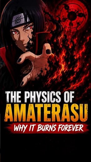 The Physics Behind Amaterasu's Eternal Flames 🔥 | Naruto Explained #anime #naruto #sasuke
