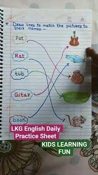 LKG English Daily Practice Sheet #shorts #ytshorts ‪@kidslearningfun2013‬