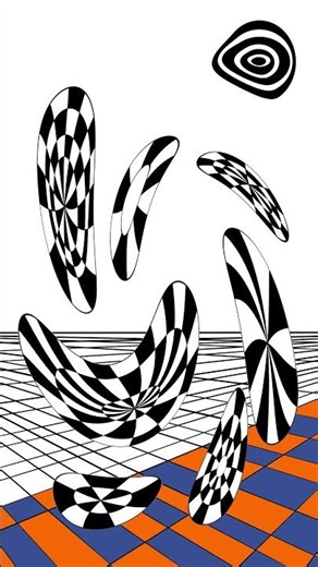 Optical illusion drawing - Corel Painter #shorts #art #digitalart