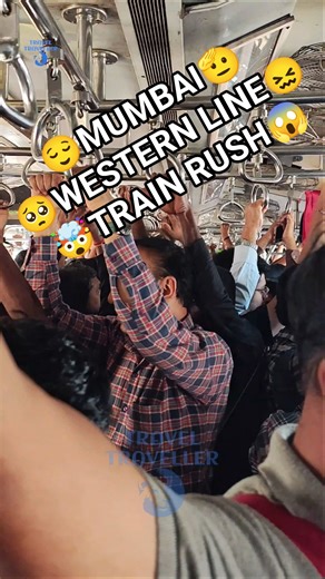 Mumbai's Western Line trains experience intense rush hour crowds | Mumbai Local Train Rush On Sunday