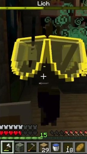 Lich boss fight, The Twilight Forest - Minecraft