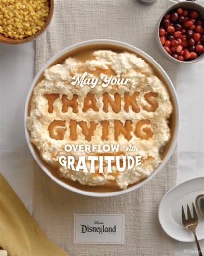 Happy Thanksgiving! On a scale of "garwsh" to "a-hyuck", how much gravy is too much gravy? | Disneyland