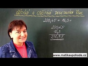 M6 - Sčítání a odčítání desetinných čísel