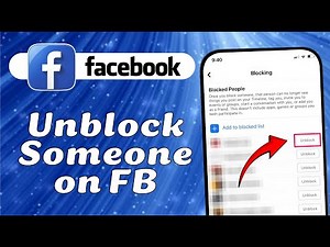 How to Unblock Someone on Facebook in 2026