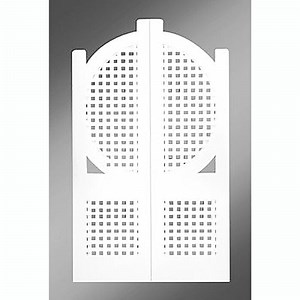 Circle Top Lattice Verandah Door | Colonial Warehouse