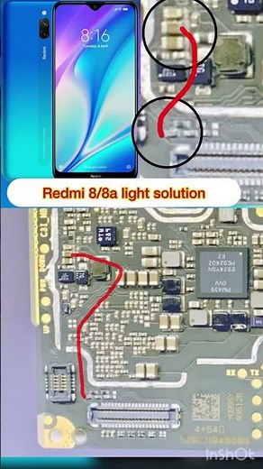 Redmi 8/8a lcd light jumper solution || Redmi 8a light solution #youtubeshorts #ytshorts #8alight