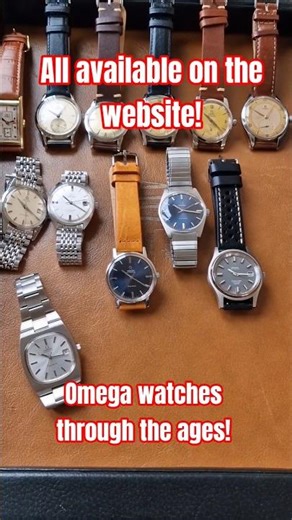 Omega original watches through the ages. A selection of what we have in stock now. 1934 to 1974