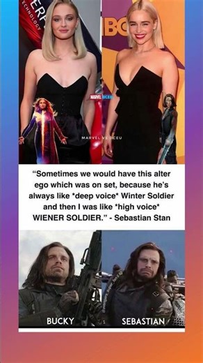 Emilia Clarke vs Sophie Turner = Savage MCU Moment 😭#Marvel#MCU#WinterSoldier#BuckyBarnes