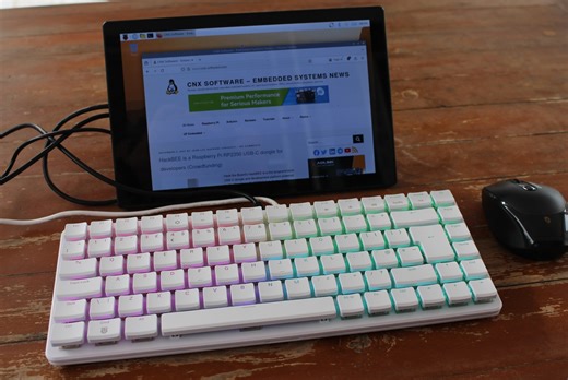 Raspberry Pi 500  mechanical keyboard PC review with Raspberry Pi OS "Trixie" - CNX Software