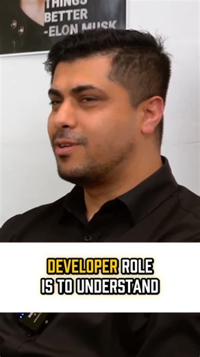 How Developers Should Think: From Problem to Project Flow In this Doad Podcast clip, the guest explains how true l don’t just write code they solve problems. The real skill lies in converting non-technical ideas into technical solutions, mapping out the full project flow, and building it step by step. Learn why building large-scale projects and breaking problems into smaller modules can fast-track your career. . #doad #diaryofadeveloper #premacharya #podcast | Prem Acharya