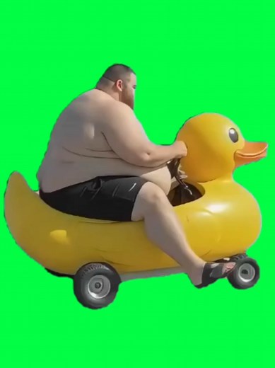 Surreal CapCut Green Screen of Giant Rubber Ducky