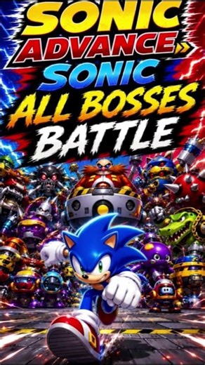 Sonic Advance (2001) All Versions GameBoyAdvance Sonic- All Bosses Battles