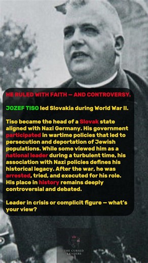 Tiso: Faith and Power #JozefTiso #SlovakiaHistory #TheCursedLeaders #WW2 #EuropeanHistory